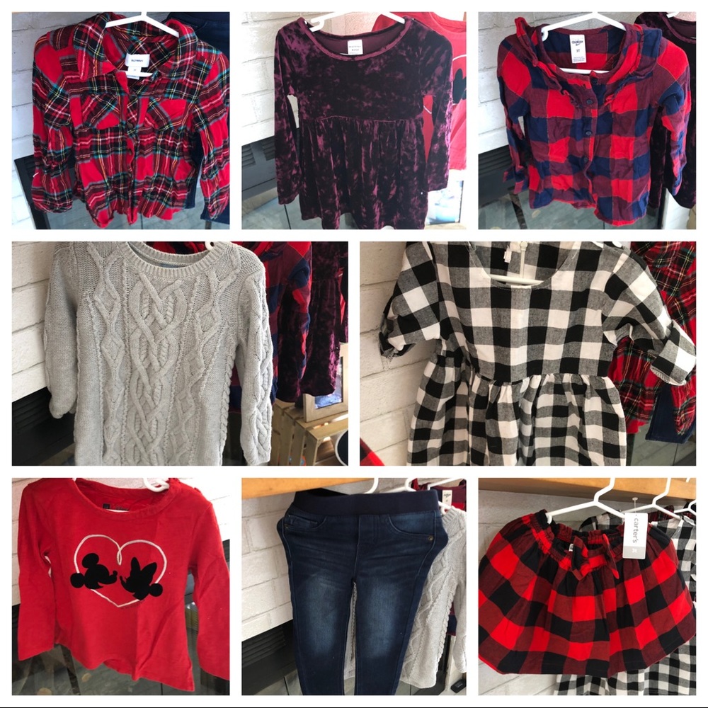 GIRLS 3T Christmas Lot (plaids&winter clothes)